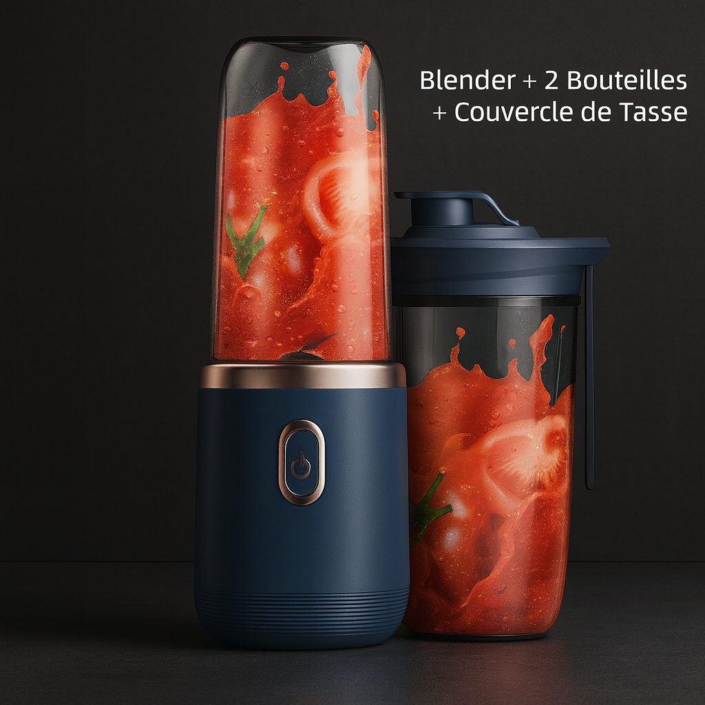 🥤 Mini Mixeur USB LumiAura™ – Faites vos smoothies partout, facilement