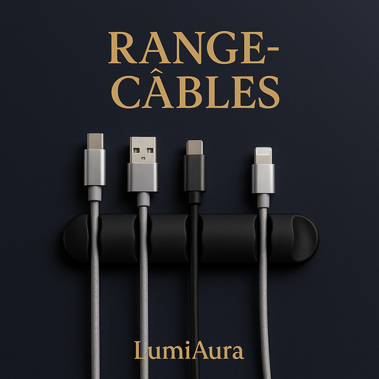 🔌 Range-Câbles LumiAura™ – La solution simple pour un bureau propre et organisé