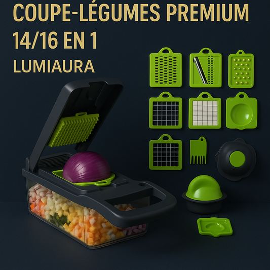 🥗 Coupe-Légumes Premium 14/16 en 1 – LUMIAURA