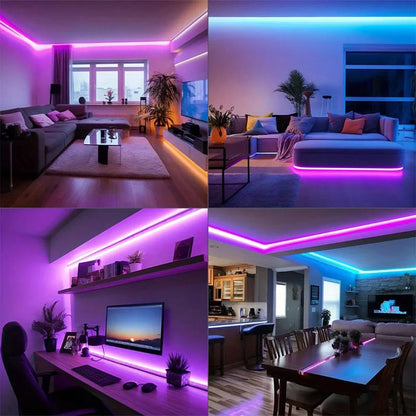 Ruban LED RGBIC Premium – LumiAura™ | Ambiance Maison & RGB Intelligente